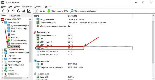 Как узнать температуру видеокарты в Windows 10