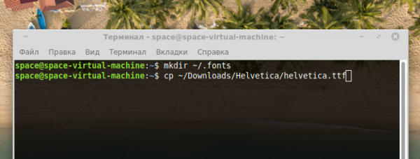 Устанавливаем шрифты в Linux